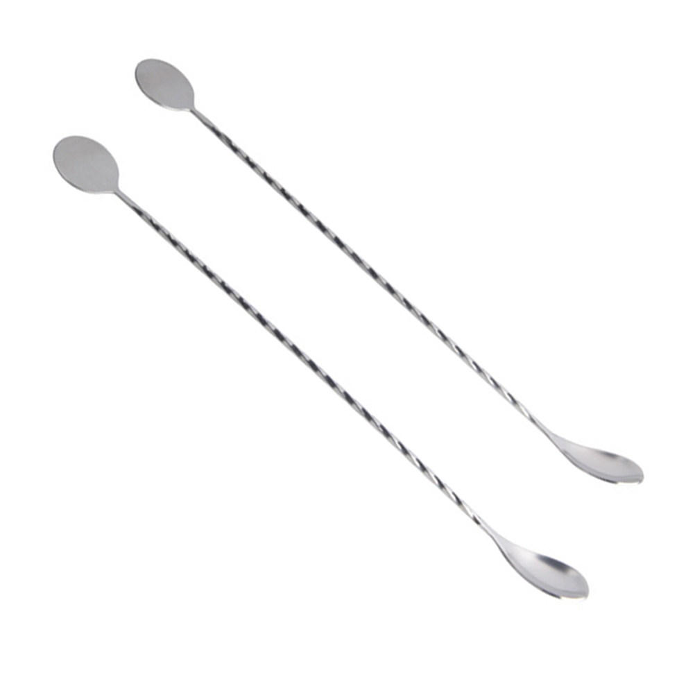 Bar Spoon Twisted - 2Pcs Cocktail Bar Spoon Twisted Stainless