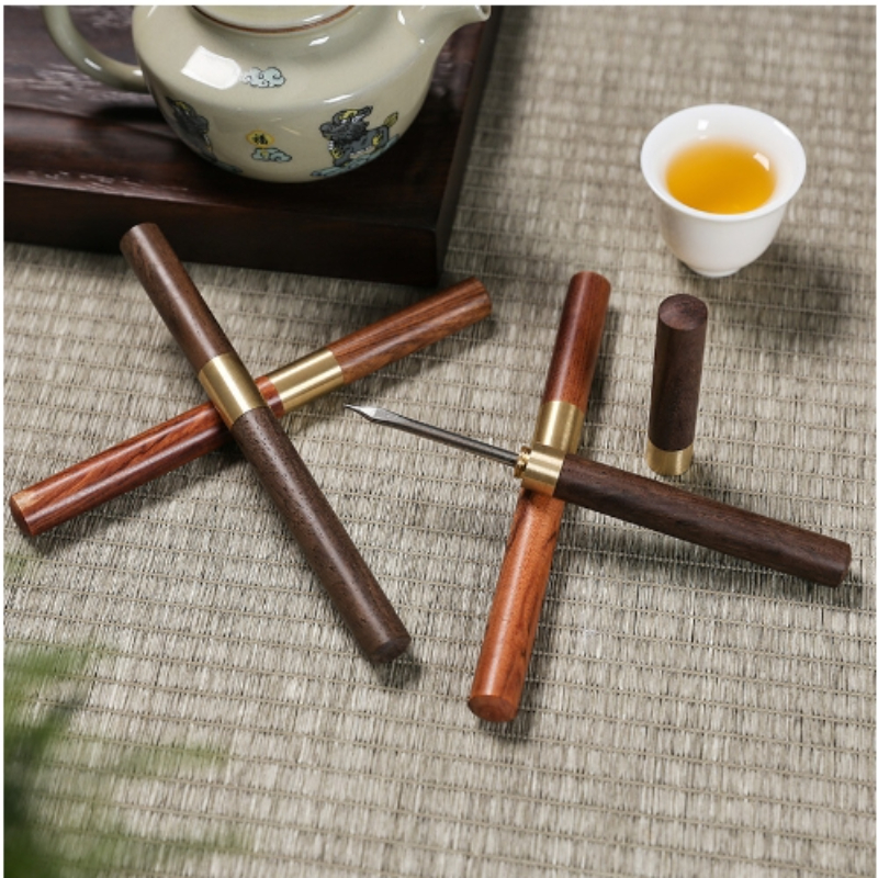 Ice Pick Pick - Sandalwood Tea Needle Stainless Steel Tea