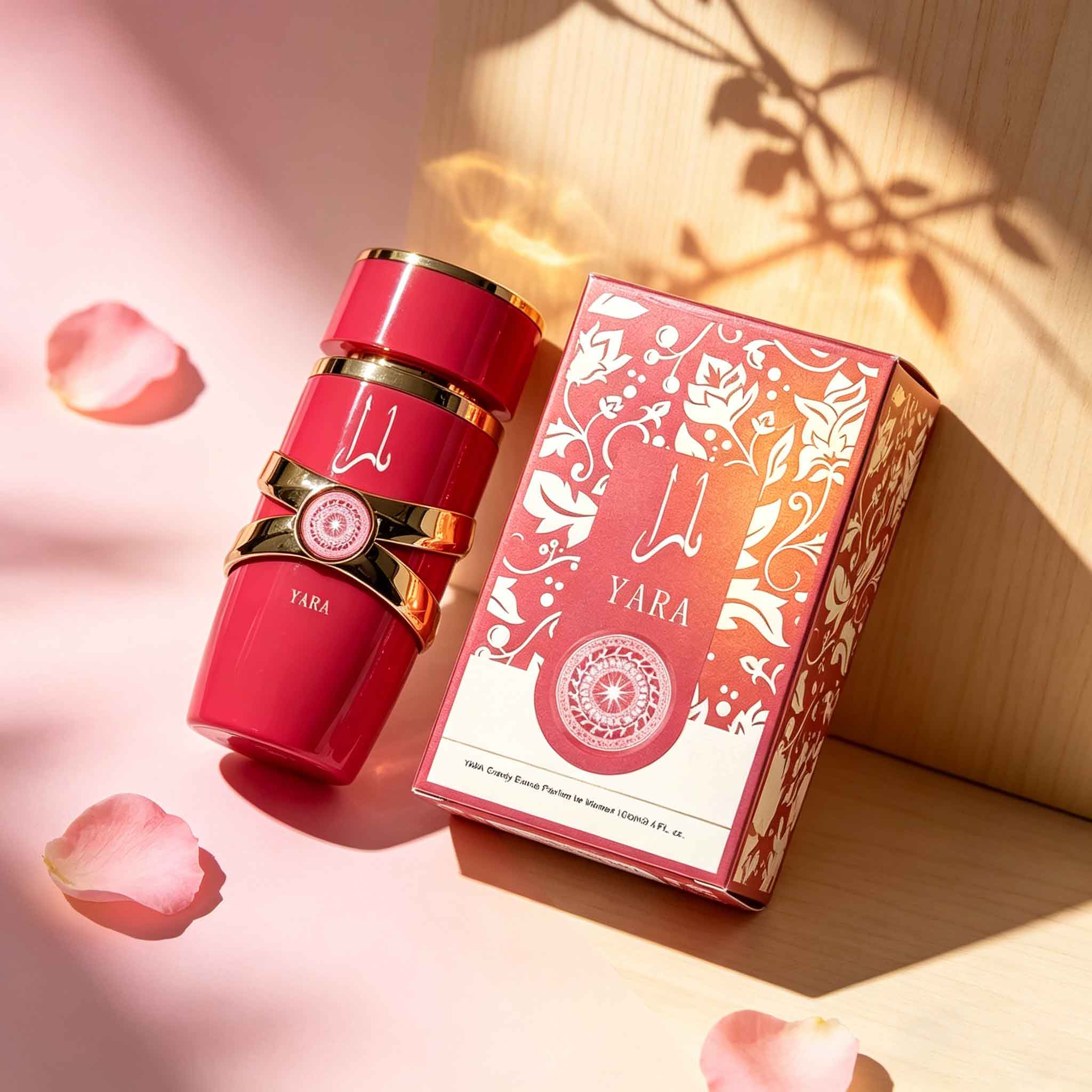 Home Bar Accessories - Yara Middle East perfume, rose red