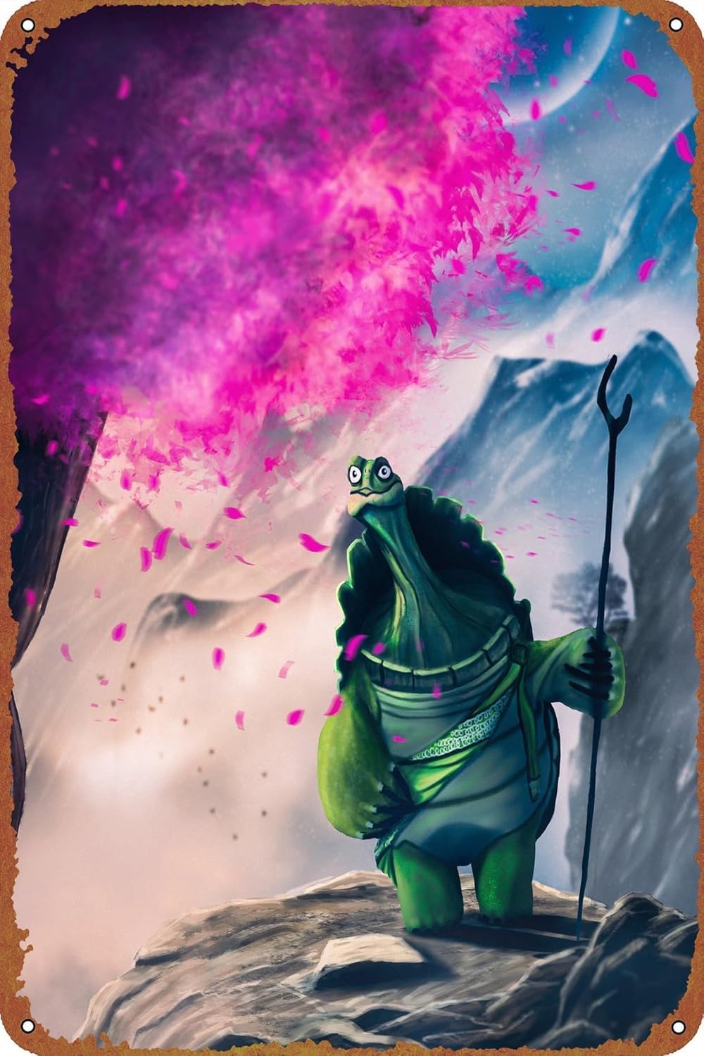Home Bar And Restaurant - SDJVBPSD Master Oogway Poster Vintage Tin