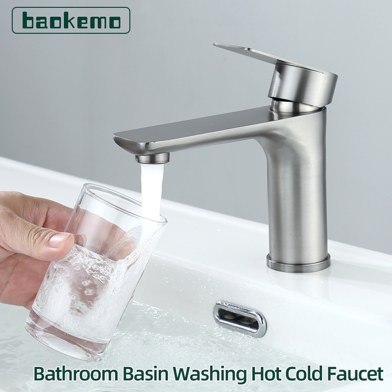 Home Bar Sink - Baokemo Bathroom Washbasin Faucet Hot Cold
