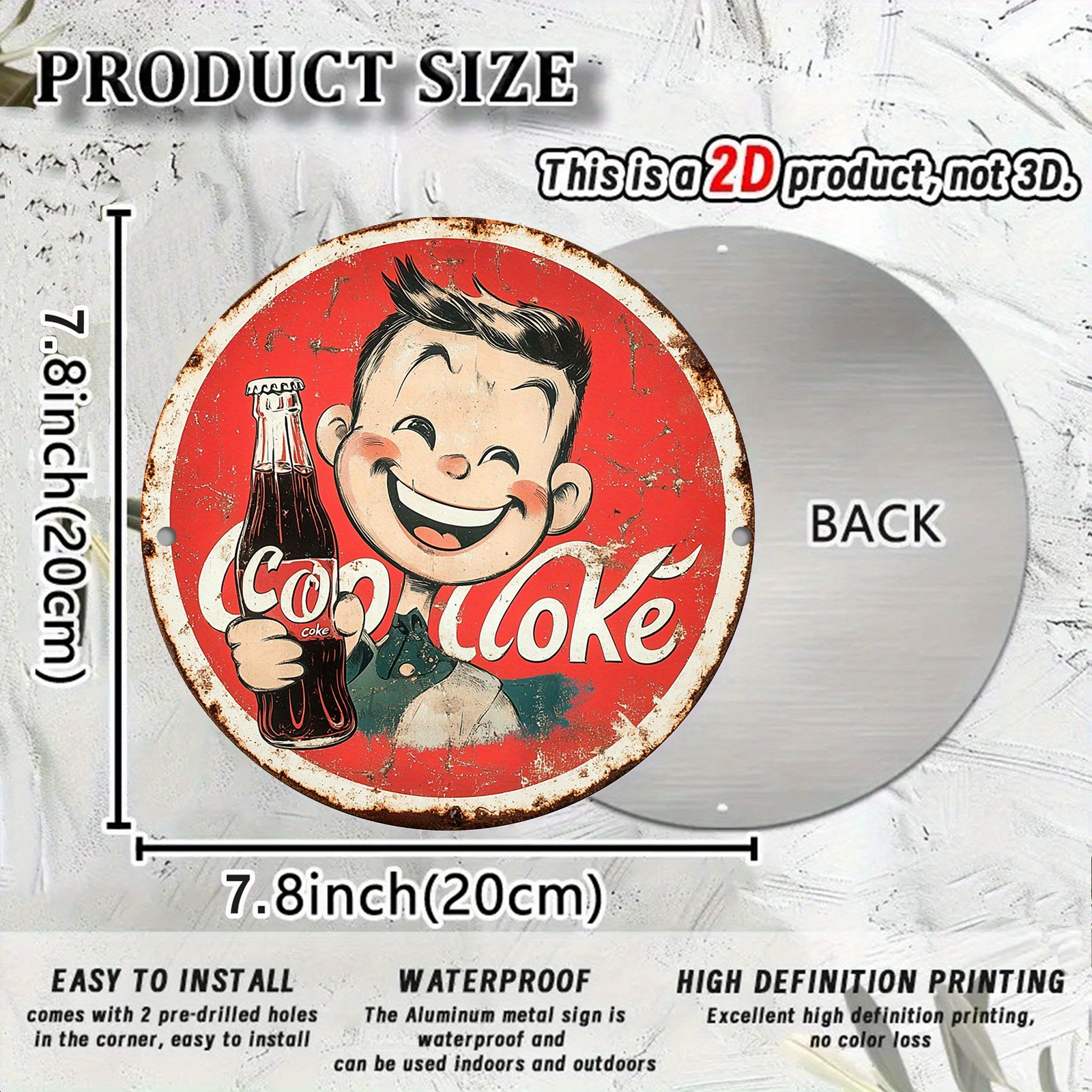 Vintage-Style Cola Advertiseme - Home Bar Cafe recensie en prijs