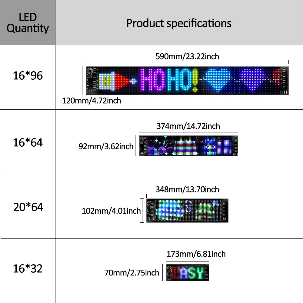 Programmable LED Matrix Panel  - Home Bar Signs recensie en prijs