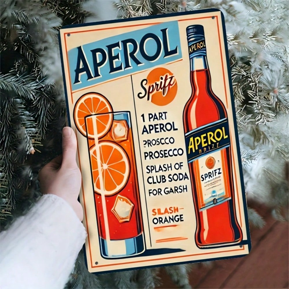 Vintage Aperol Spritz Metal Si - Home Bar Cafe recensie en prijs