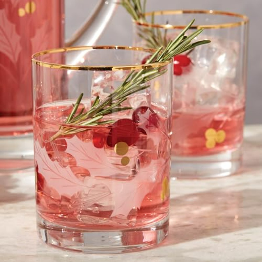 886861 Holiday Gold 4Piece Dou - Old Fashioned Glass recensie en prijs