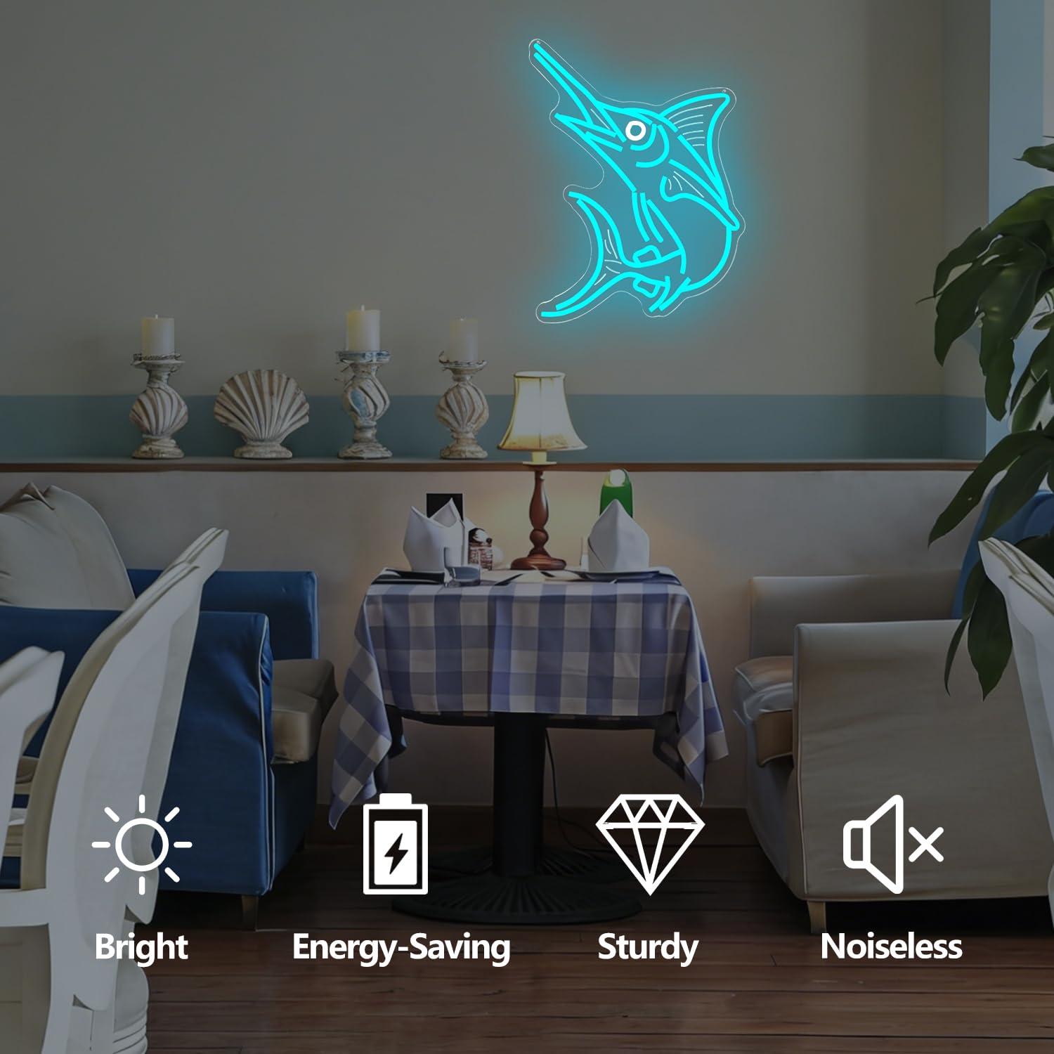 Marlin Fish Neon Sign Deep Sea - Home Bar Signs recensie en prijs