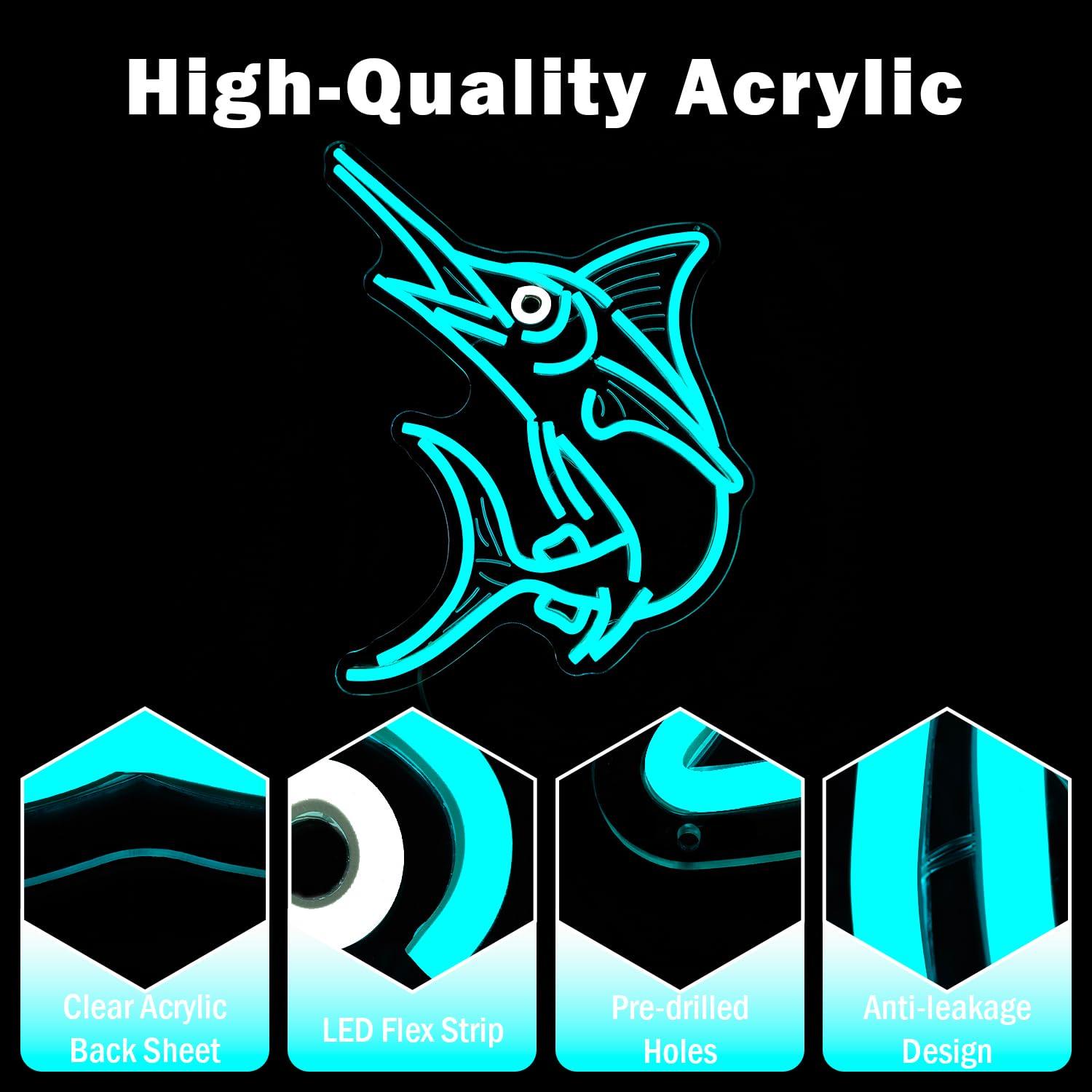 Marlin Fish Neon Sign Deep Sea - Home Bar Signs recensie en prijs