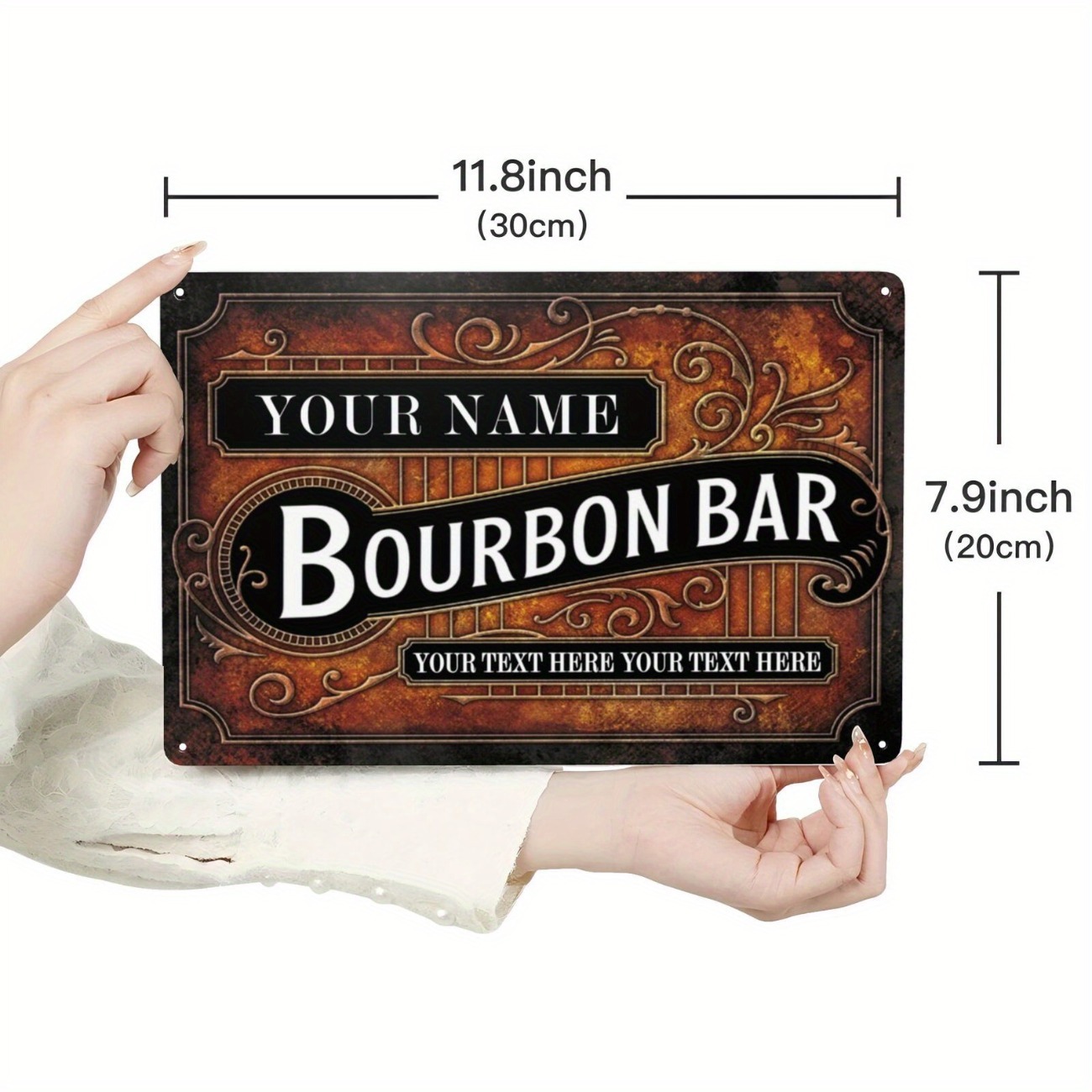 Custom Name Vintage Bourbon Ba - Home Bar Signs recensie en prijs