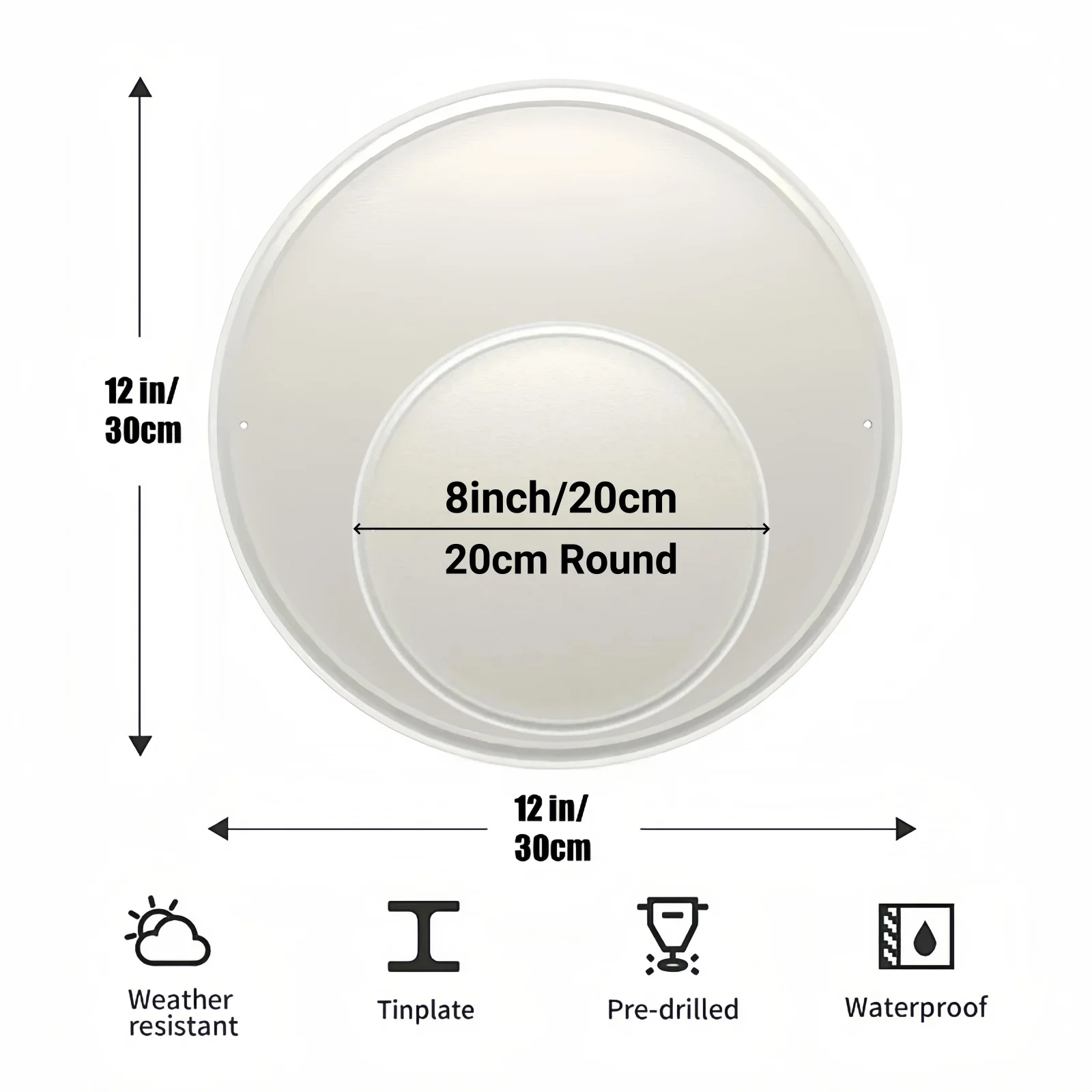 Round Metal Tin Sign Art Paint - Home Bar Cafe recensie en prijs
