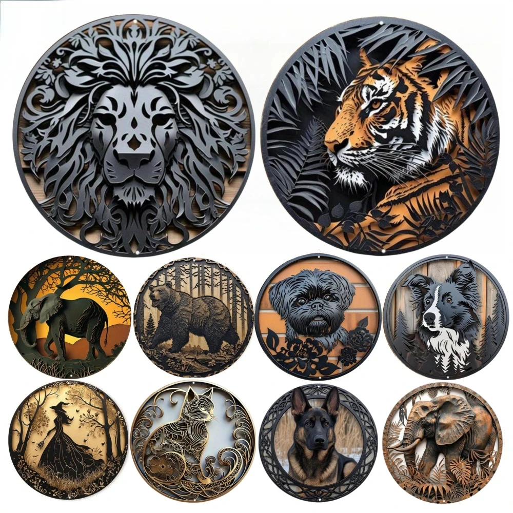 Round Metal Tin Sign Art Paint - Home Bar Cafe recensie en prijs
