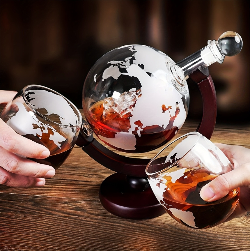 Globe Shaped Whiskey Decanter  - Decanter Globe Set recensie en prijs