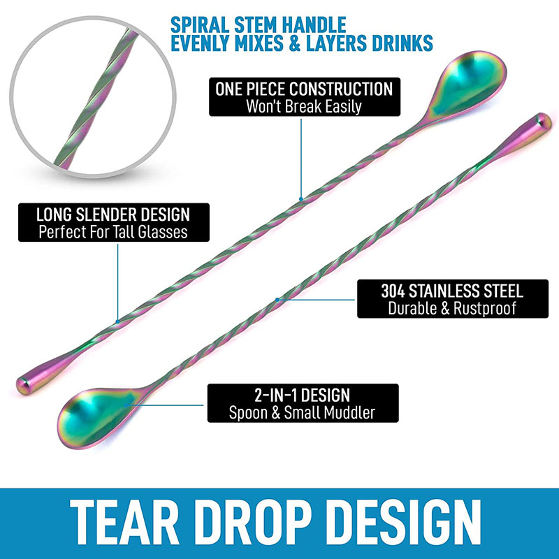 30cm/40cm/50cm Teardrop Cockta - Bar Spoon Twisted recensie en prijs
