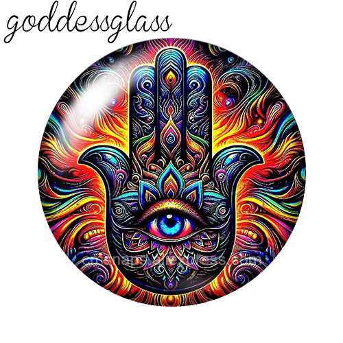 Retro Hamsa hand with evil eye - Old Fashioned Glass recensie en prijs