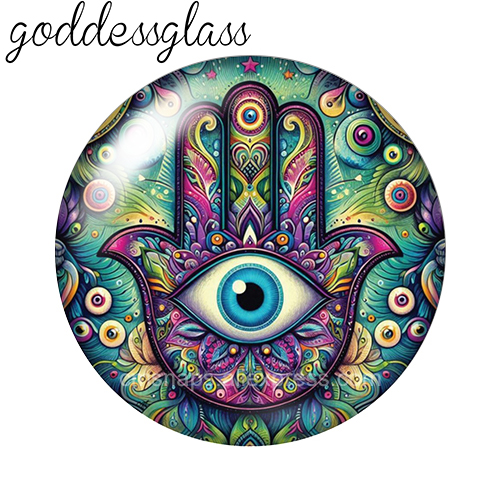 Retro Hamsa hand with evil eye - Old Fashioned Glass recensie en prijs