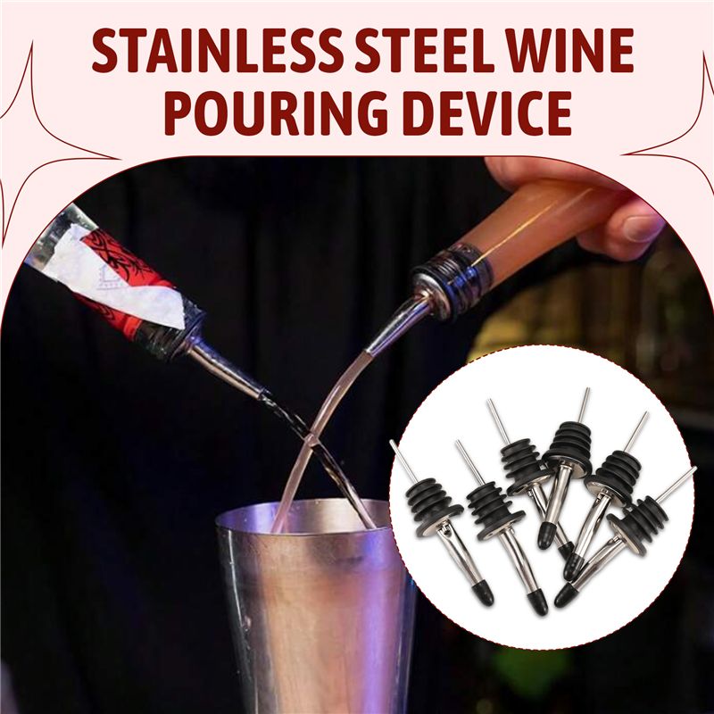 AB46-6Pcs Stainless Steel Pour - Speed Pourer Cap recensie en prijs