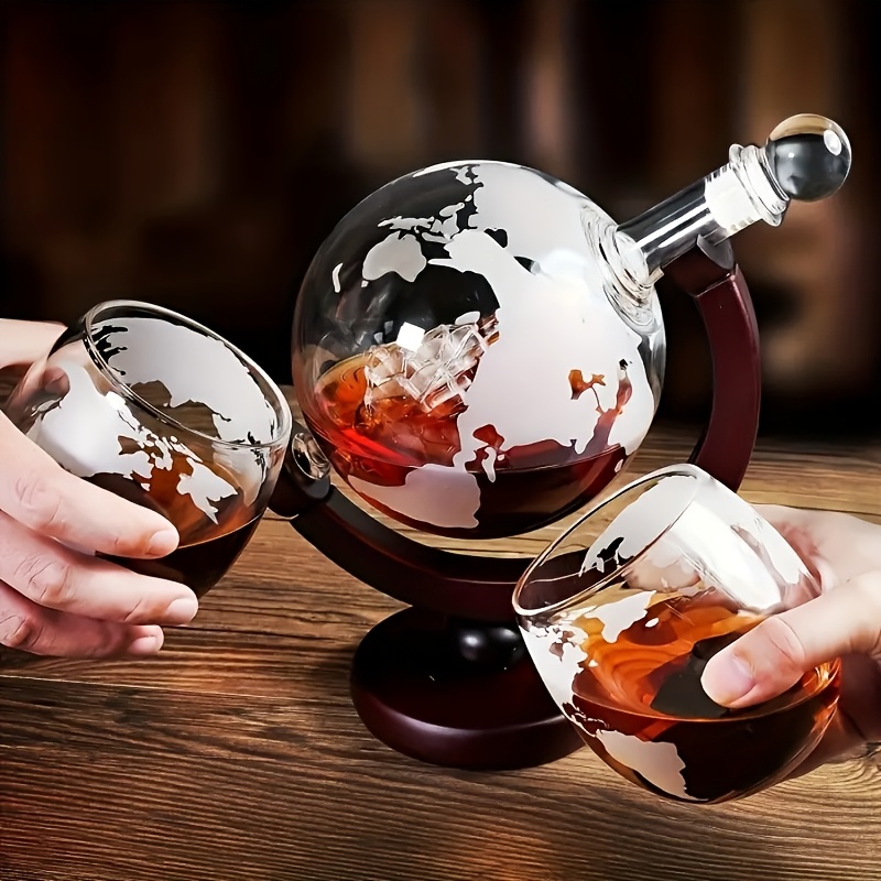 1 Sobering Up Set, 2 World Map - Decanter Globe Set recensie en prijs