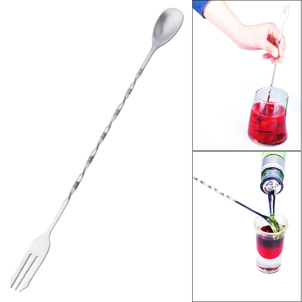 Professional 304 Stainless Ste - Bar Spoon Twisted recensie en prijs