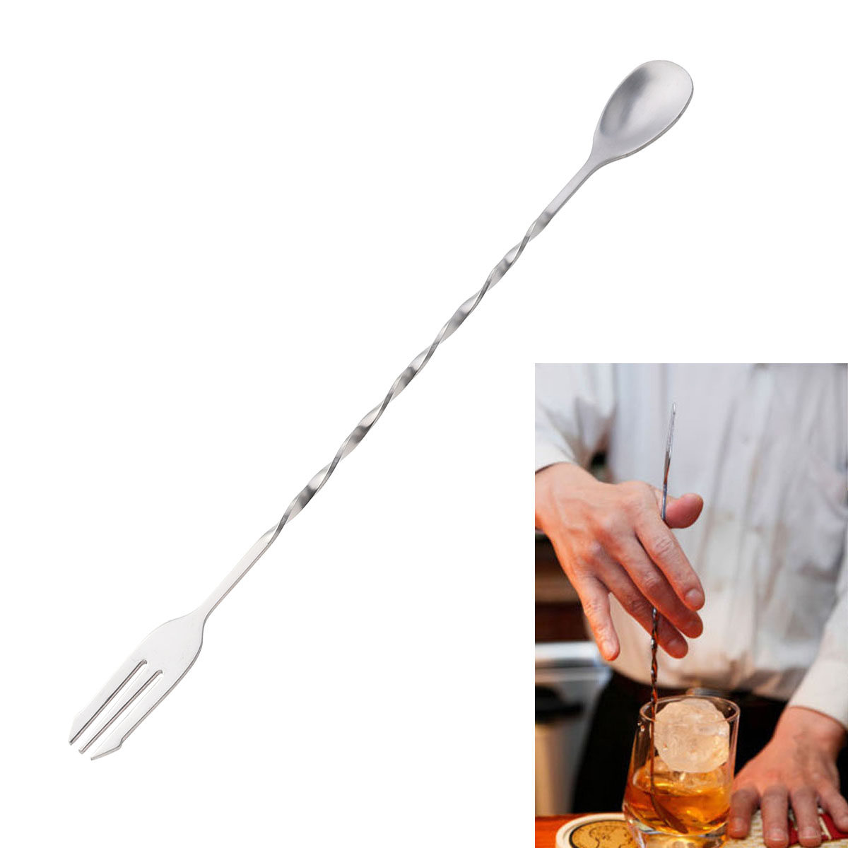 Professional 304 Stainless Ste - Bar Spoon Twisted recensie en prijs