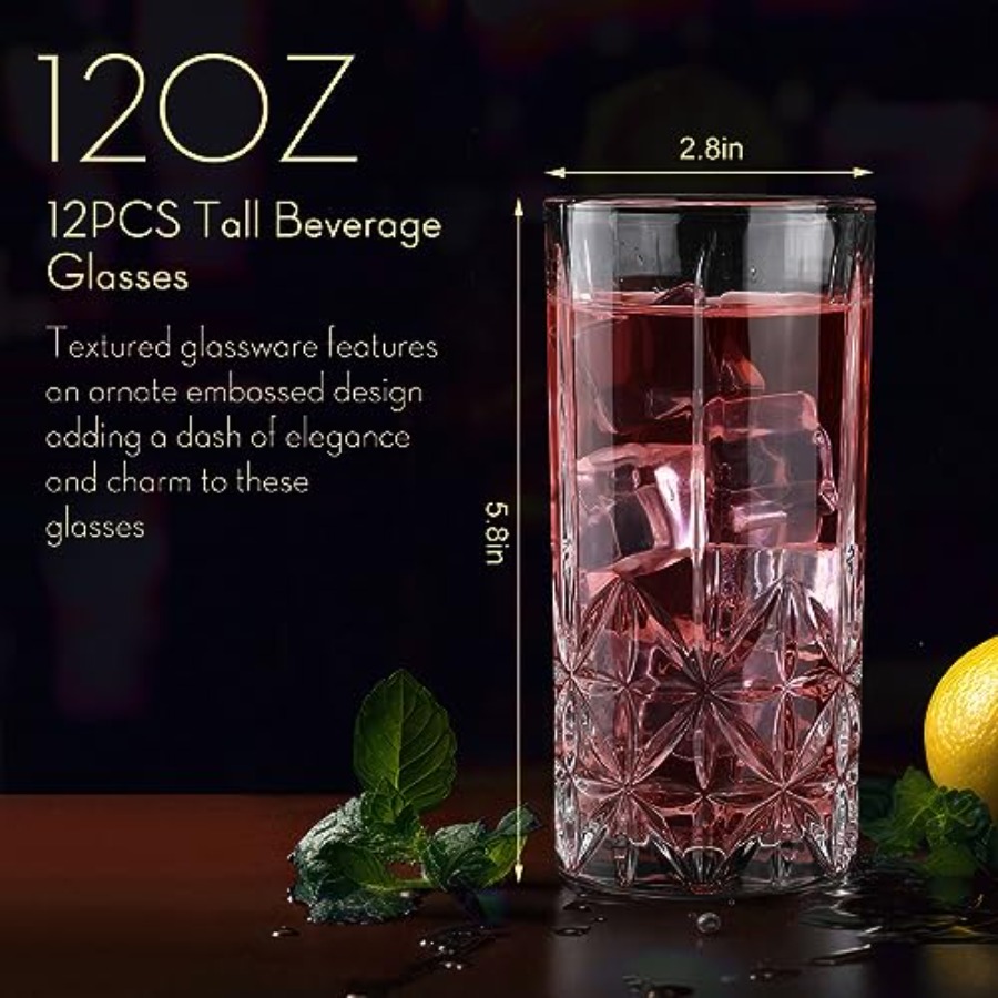 Set of 12 Tall Highball Glasse - Highball Glass Set recensie en prijs