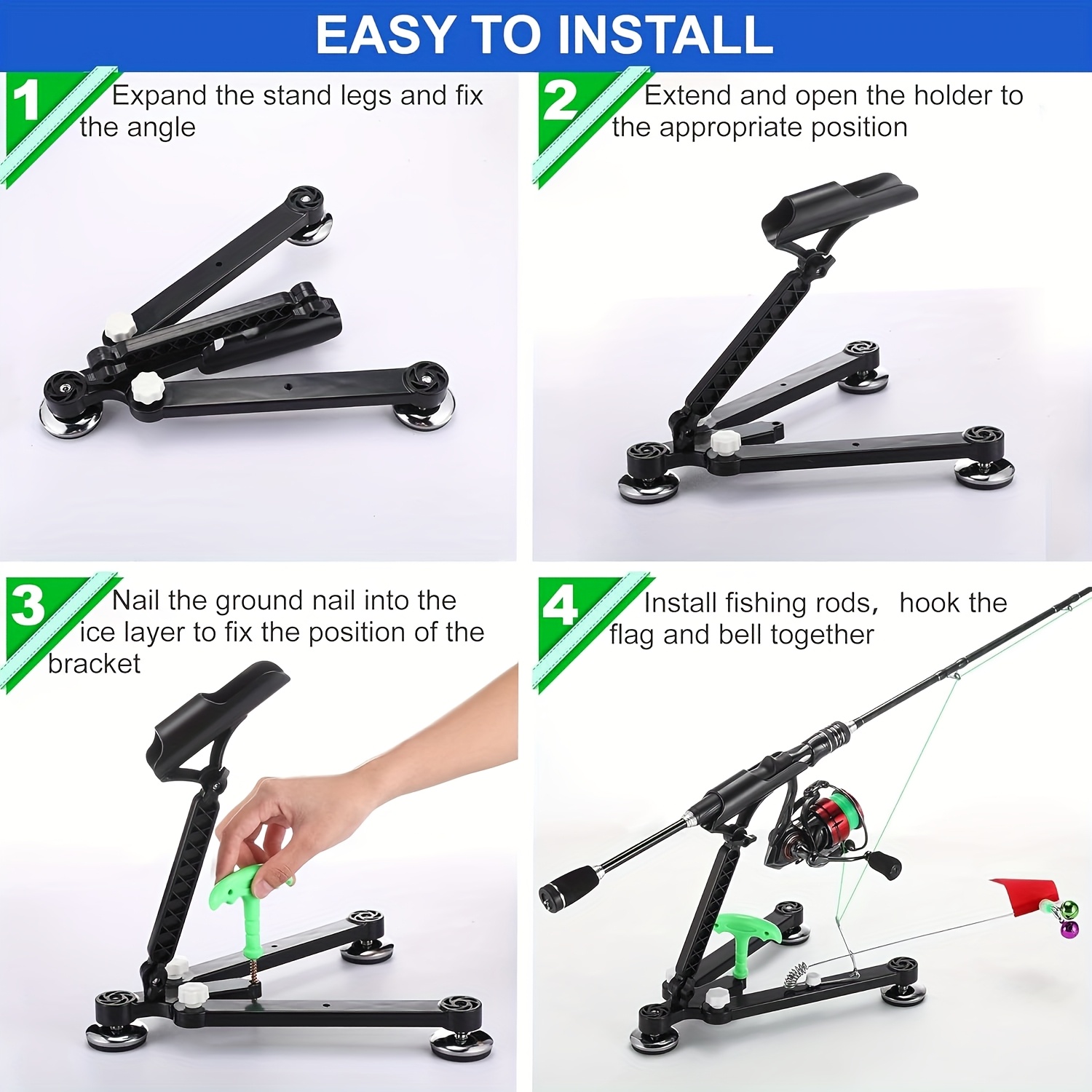 Foldable Ice Fishing Rod Holde - Ice Pick Pick recensie en prijs