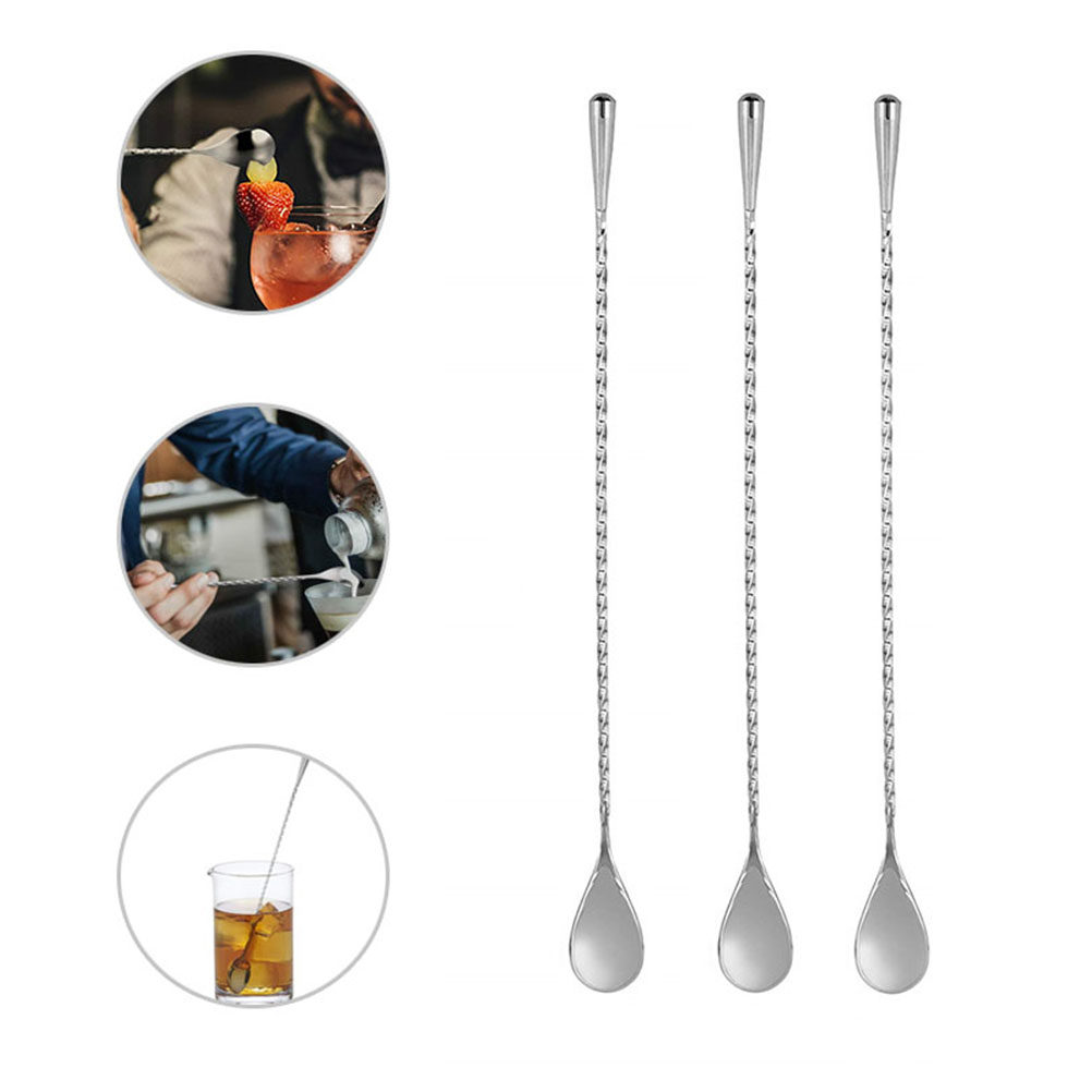2Pcs Long Stainless Steel Cock - Bar Spoon Twisted recensie en prijs