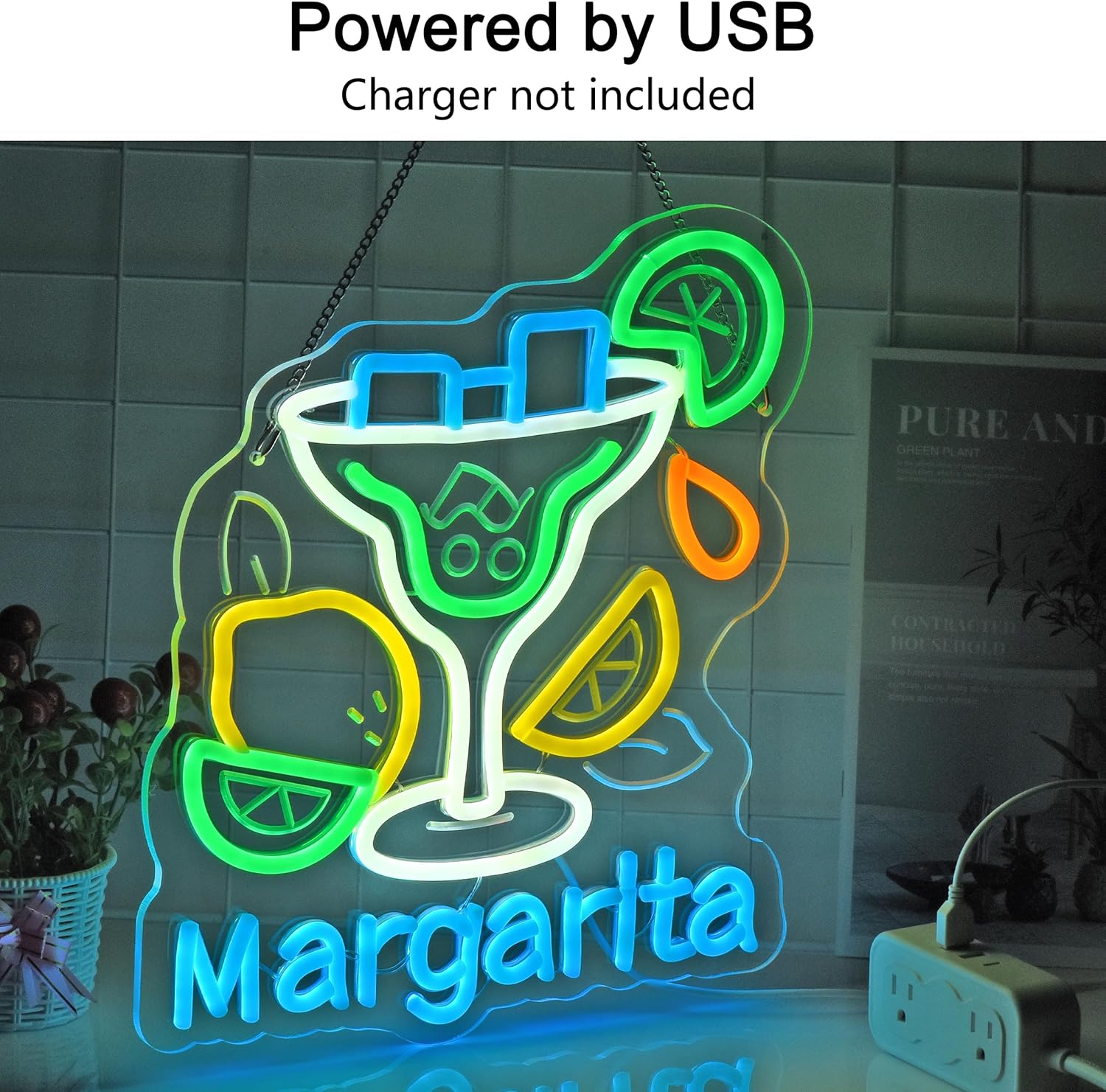 Margarita Neon Sign Wall Art D - Home Bar Signs recensie en prijs