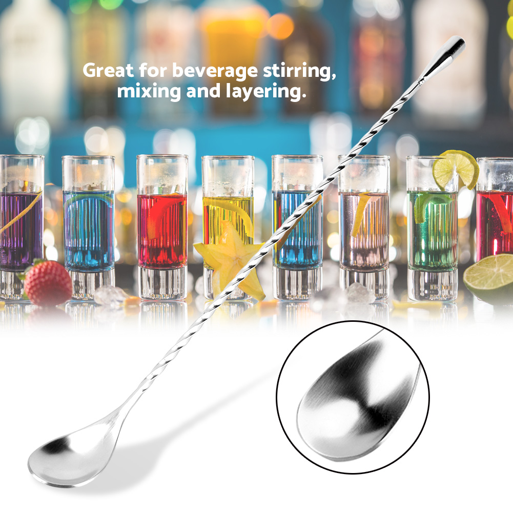 Stainless Steel Bar Wine Cockt - Bar Spoon Twisted recensie en prijs