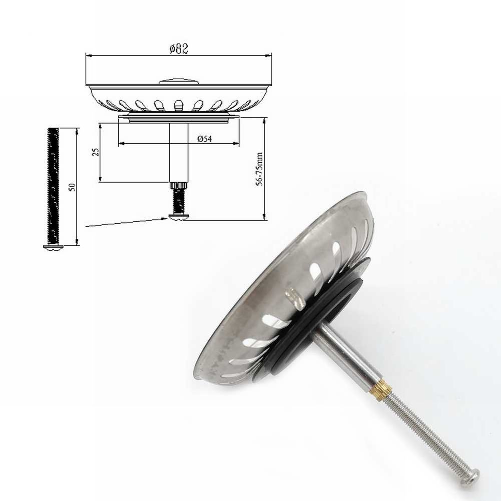 1pcs Kitchen Sink Strainer Rep - Home Bar Sink recensie en prijs