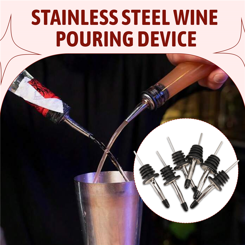 AEE2-6Pcs Stainless Steel Pour - Speed Pourer Cap recensie en prijs