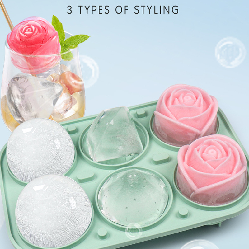3D Rose Diamond Round Ice Cube - Ice Mold Sphere recensie en prijs