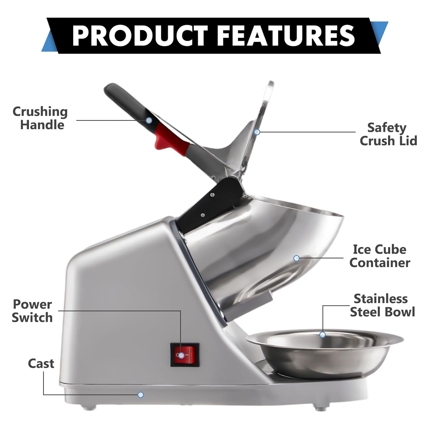 300W Electric Ice Shaver, 143l - Ice Pick Pick recensie en prijs