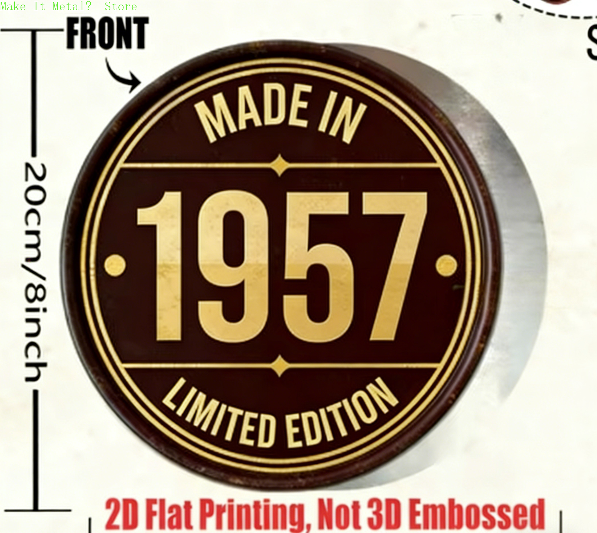 Made in 1961 20cm/8inch 2D Fla - Home Bar Cafe recensie en prijs
