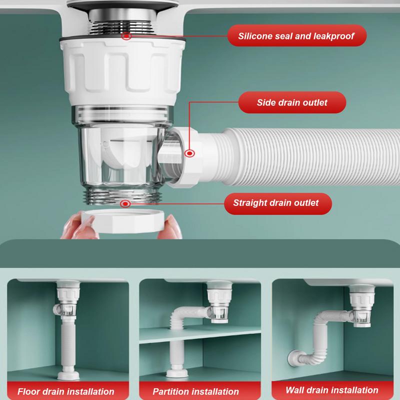 Telescoping Anti-odor Drain Pi - Home Bar Sink recensie en prijs