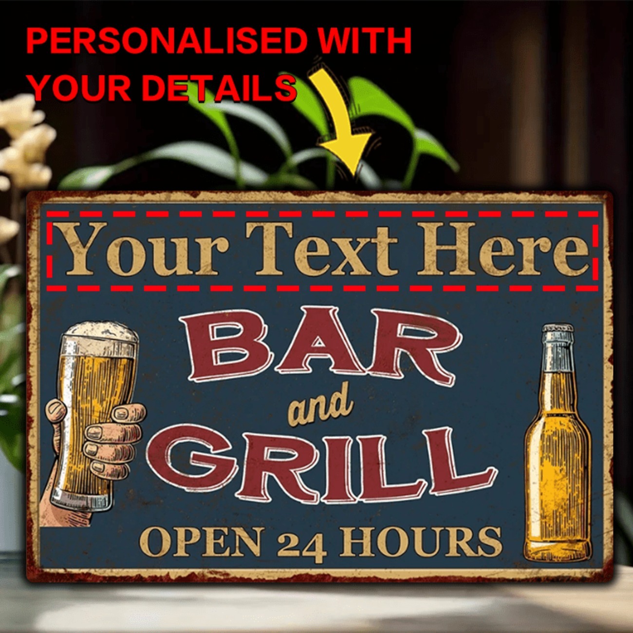 Customizable Bar & Grill Alumi - Home Bar Signs recensie en prijs