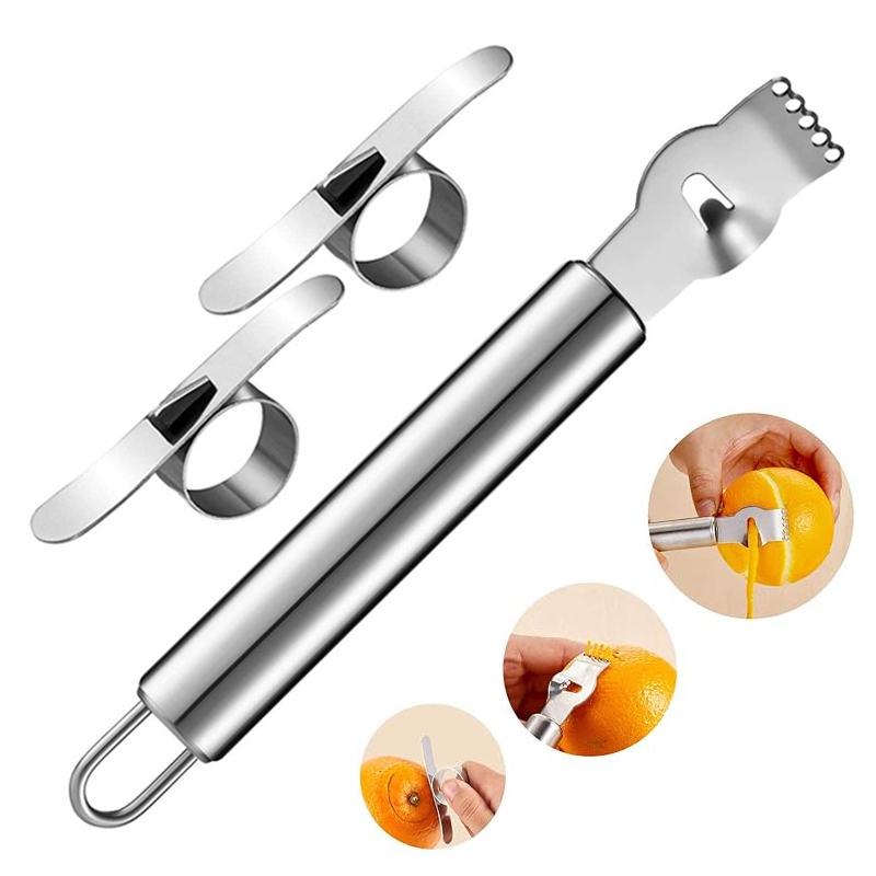 3Pcs Lemon Zester Grater Orang - Peeler Channel Knife recensie en prijs