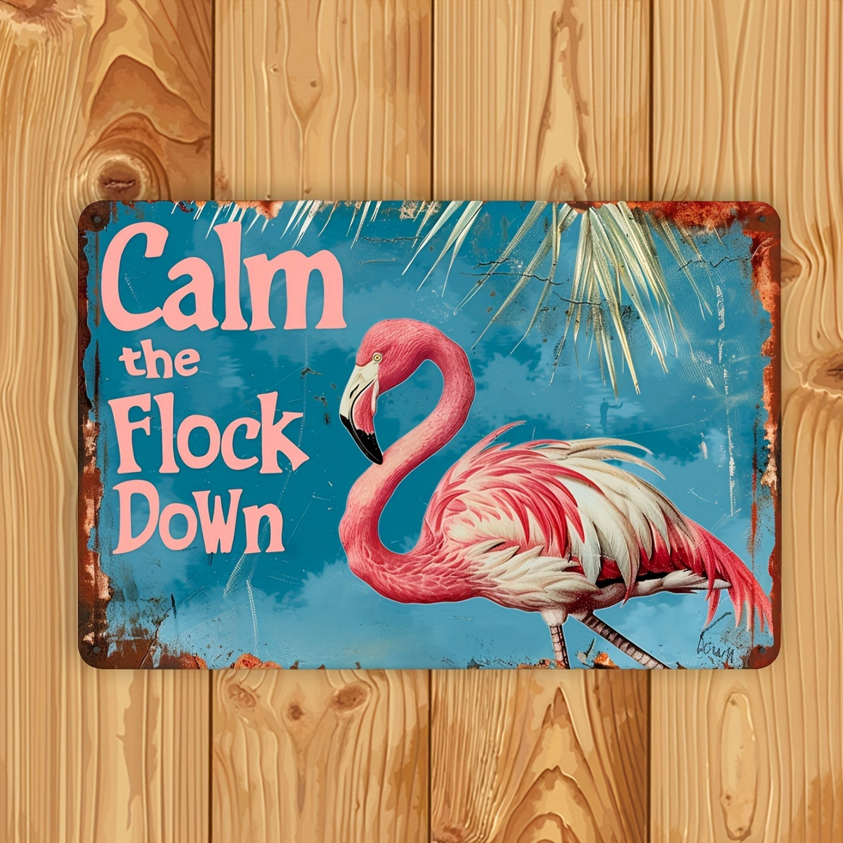 Vintage Flamingo Metal Wall De - Home Bar And Restaurant recensie en prijs