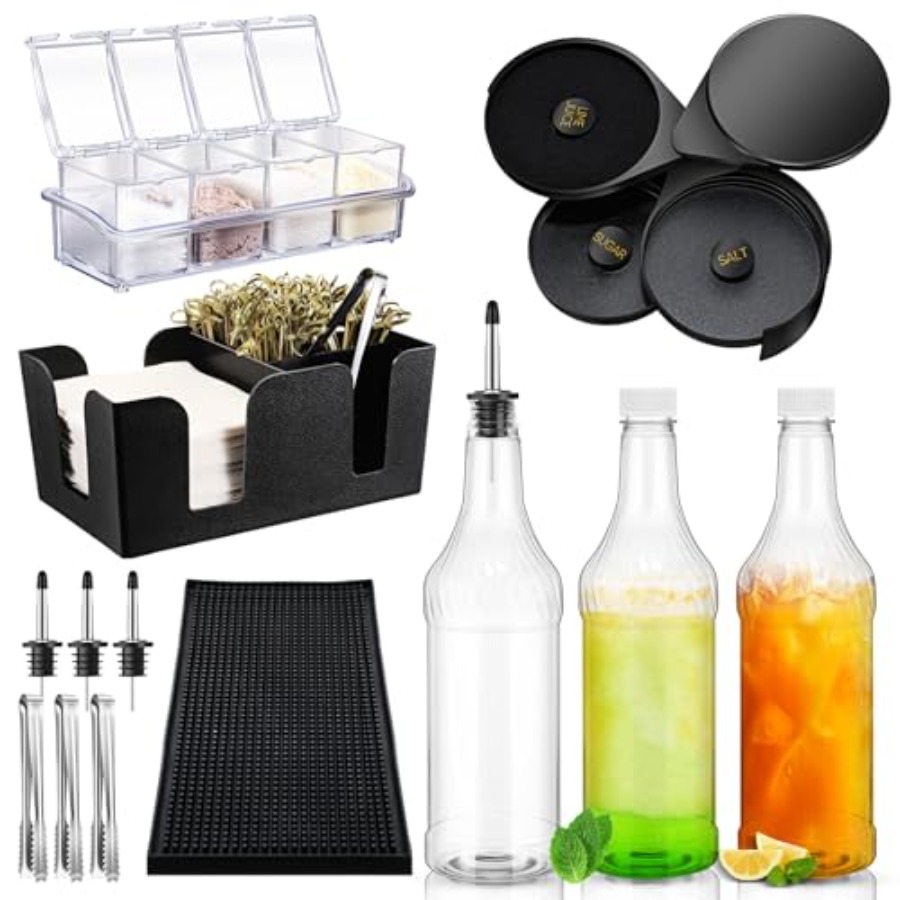 15 Pcs Bar Caddy Accessories 3 - Speed Pourer Cap recensie en prijs