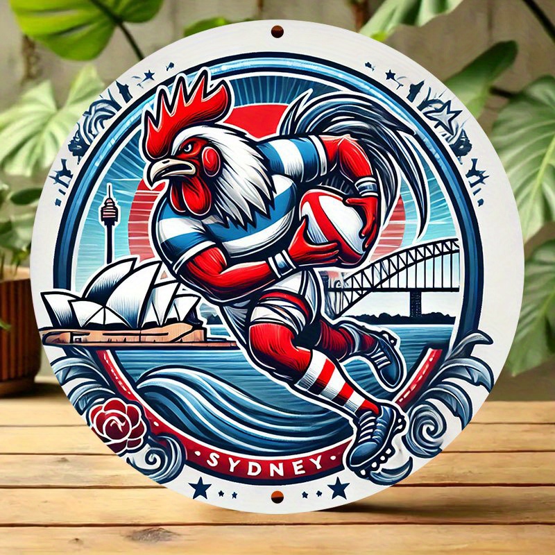 A vibrant Sydney Roosters wall - Home Bar Sydney recensie en prijs