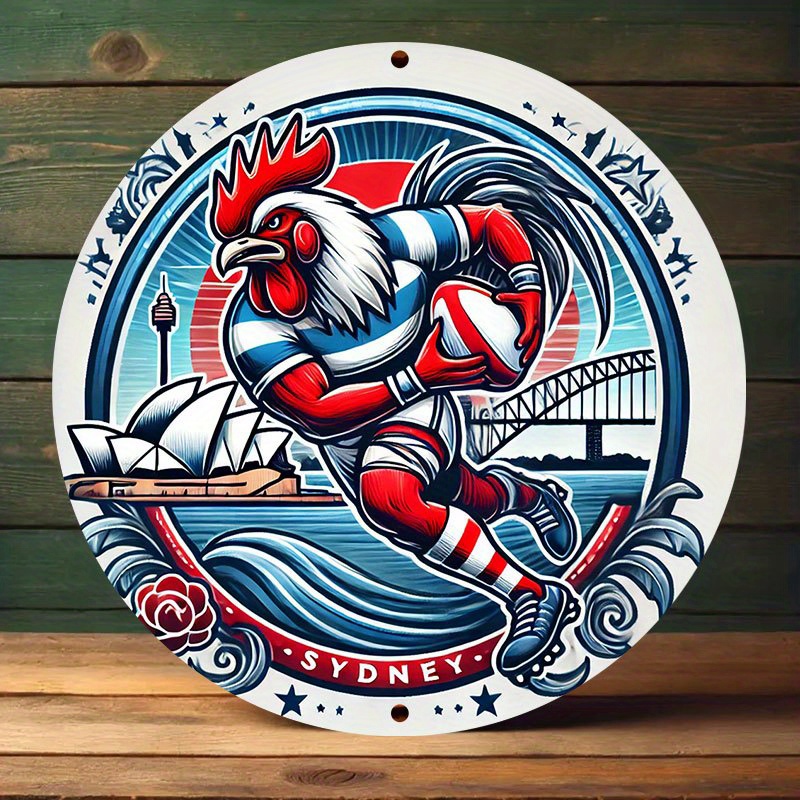 A vibrant Sydney Roosters wall - Home Bar Sydney recensie en prijs