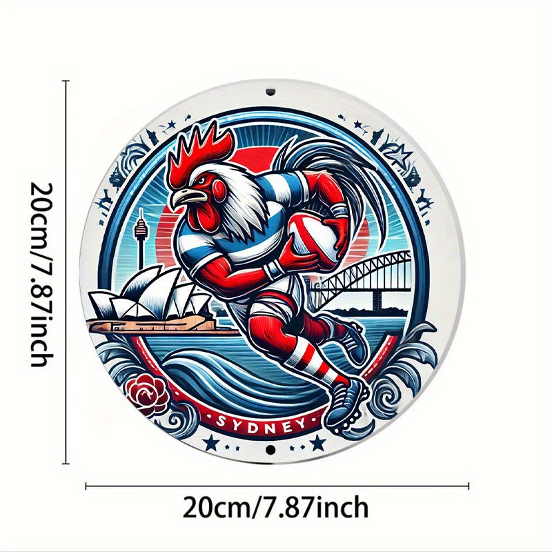 A vibrant Sydney Roosters wall - Home Bar Sydney recensie en prijs