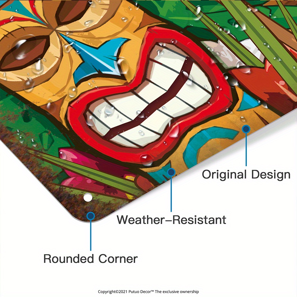 Custom  Decor Tiki Bar Sign, P - Home Bar Signs recensie en prijs