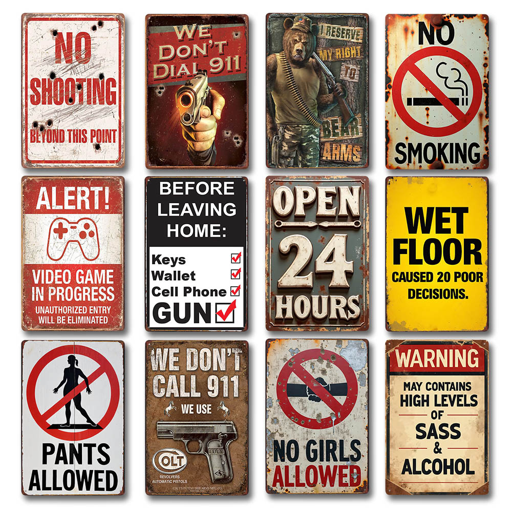 Retro Metal Signs Humorous Rul - Home Bar Cafe recensie en prijs