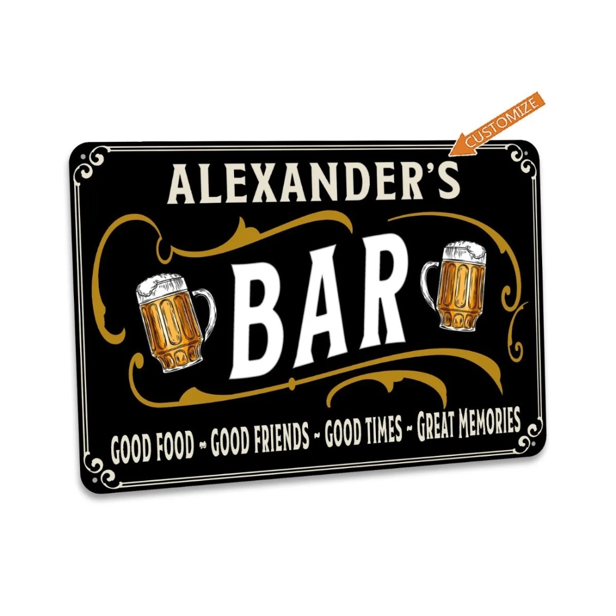Custom Bar Sign Personalized H - Home Bar Signs recensie en prijs