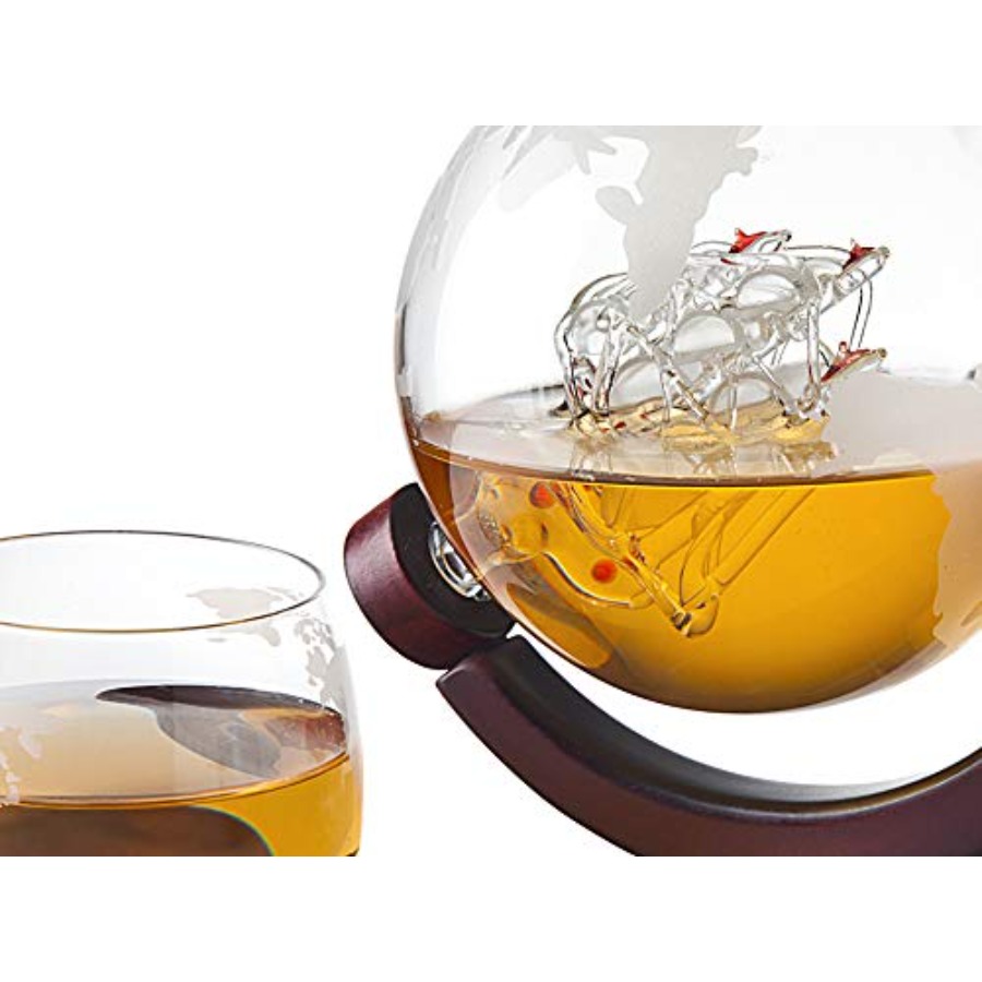 Whiskey Decanter Globe Set wit - Decanter Globe Set recensie en prijs