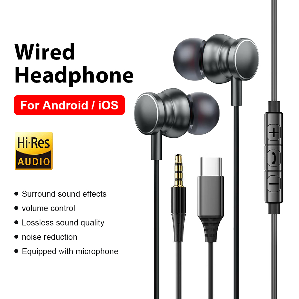 Type C Wired Headphones 3.5mm  - Home Bar Iphone recensie en prijs