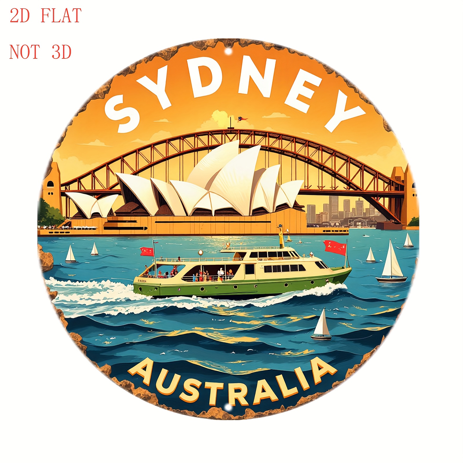 2D Metal Sign Sydney Australia - Home Bar Sydney recensie en prijs