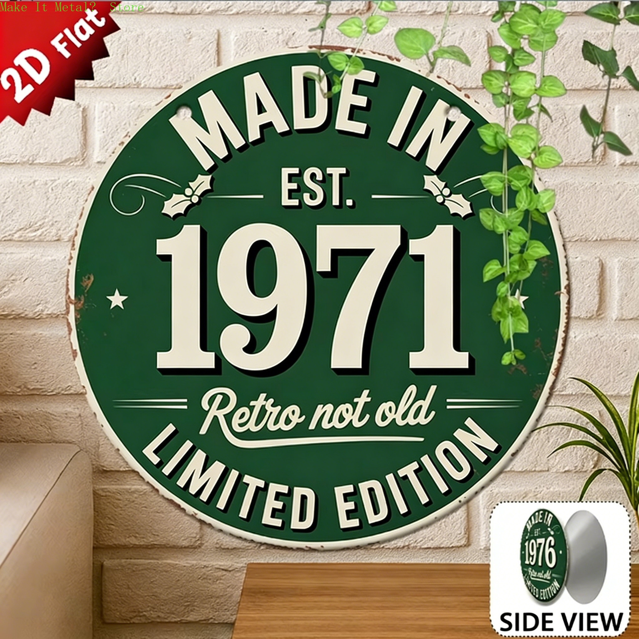 Made in 1976 Retro Not Old 2D  - Home Bar Cafe recensie en prijs
