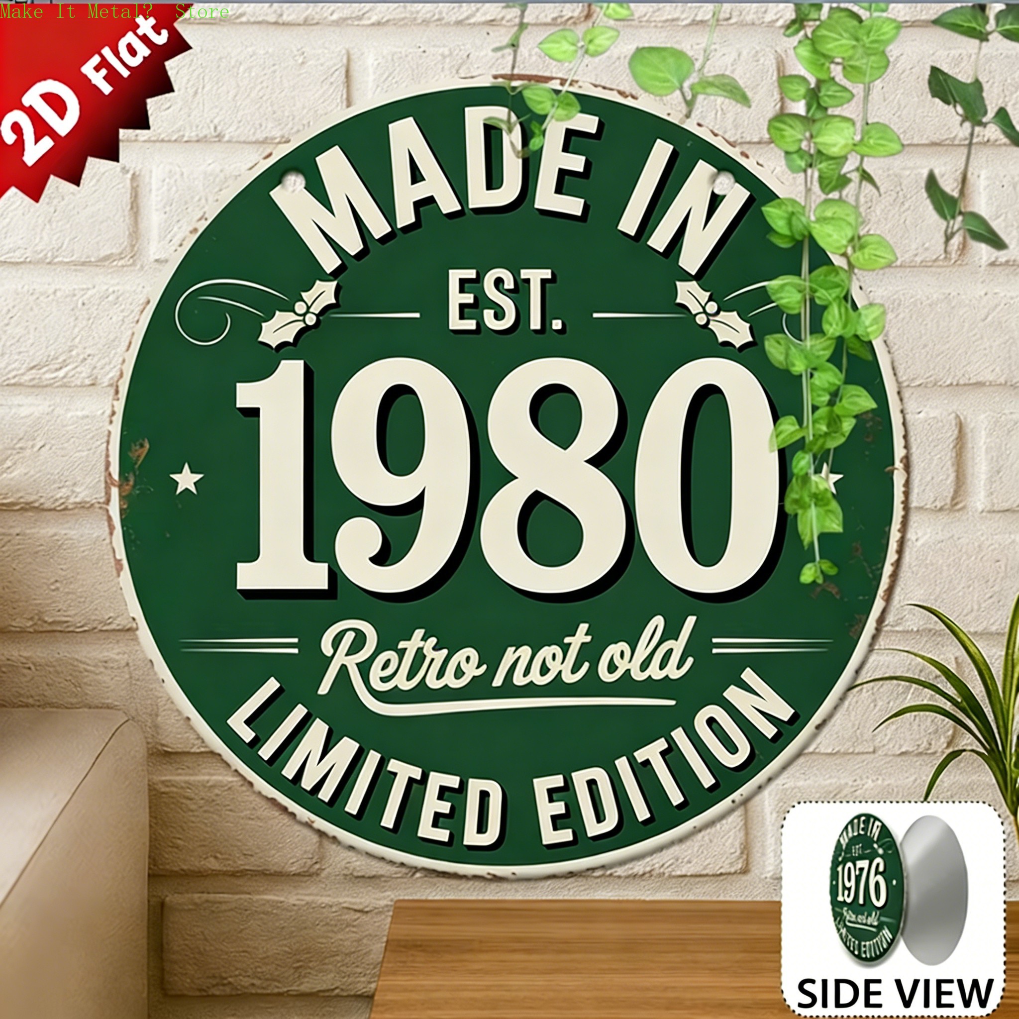 Made in 1976 Retro Not Old 2D  - Home Bar Cafe recensie en prijs