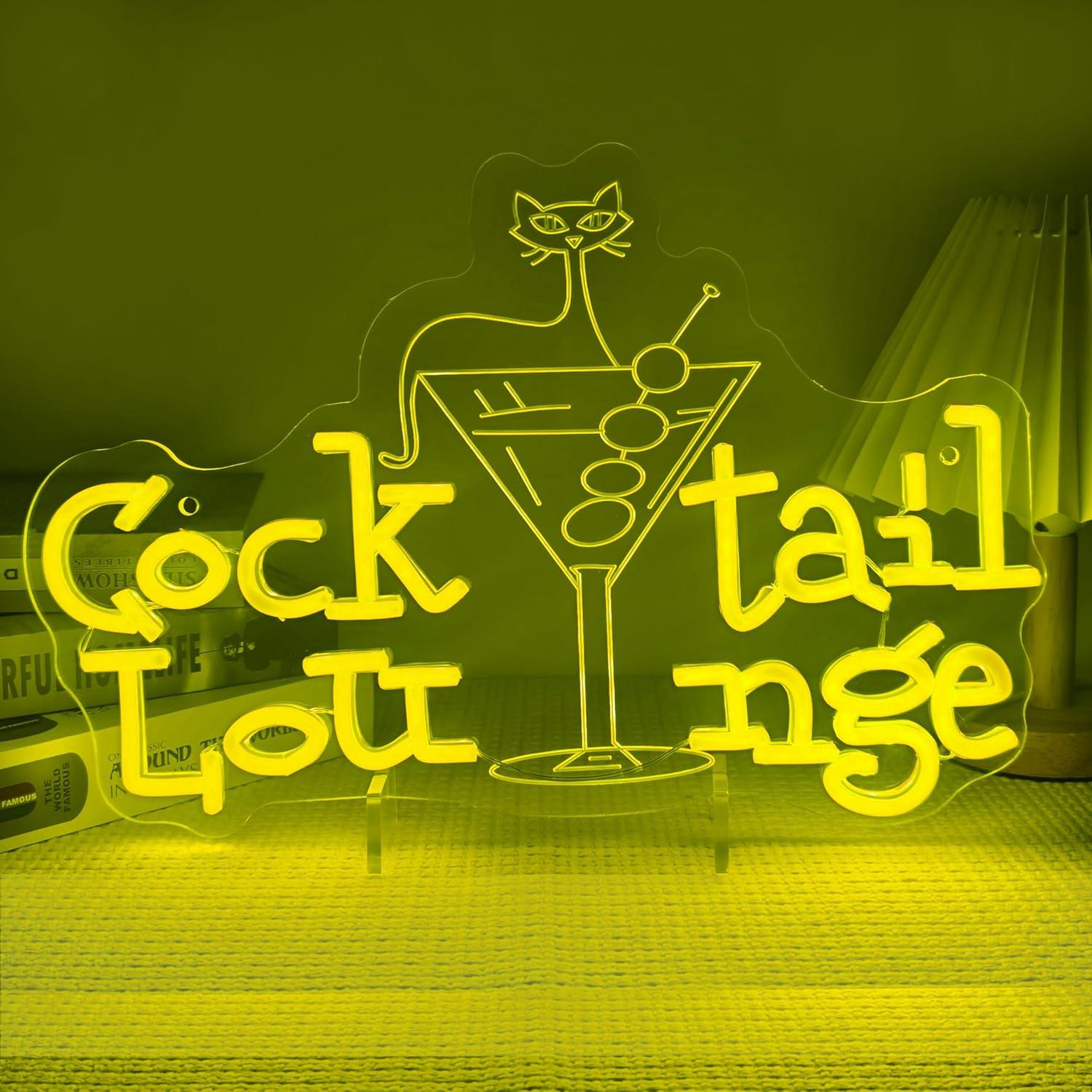 Cocktail Lounge Neon Sign Dimm - Home Bar Signs recensie en prijs
