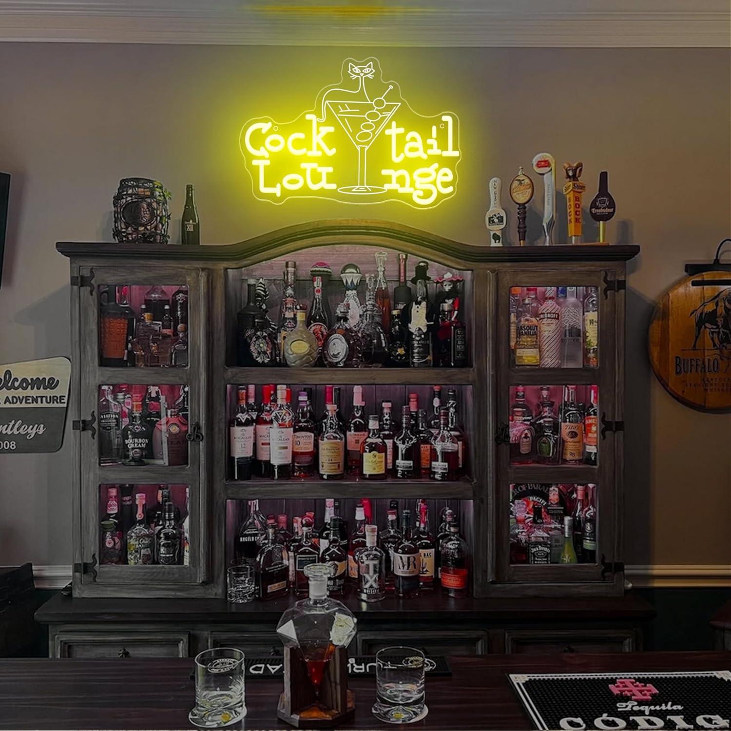 Cocktail Lounge Neon Sign Dimm - Home Bar Signs recensie en prijs
